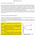 Résistance PTC - notice explicative